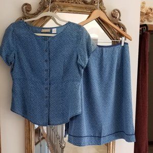 Liz Claborne Top and Skirt Size M